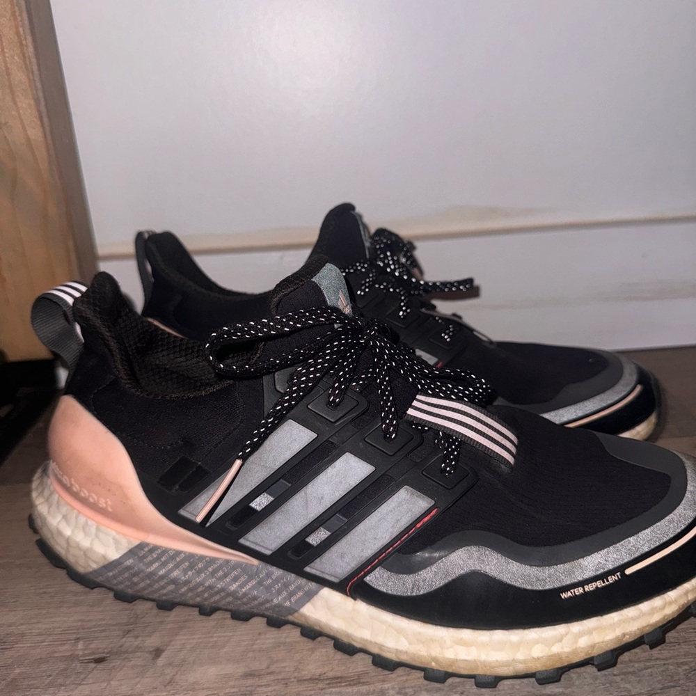 adidas Black and Pink Athletic Shoes